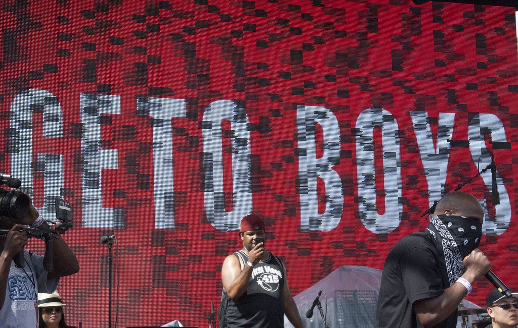 Scarface on stage with the Geto Boys